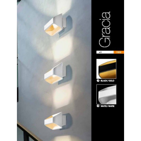 GRACIA MB 3352 WHITE KINKIET AZZARDO LEDOWY