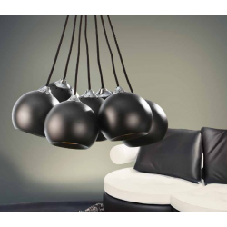 GULIA 7 LAMPA WISZĄCA AZZARDO FH5957-BJ-120 BLACK AZ0635