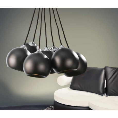 GULIA 7 LAMPA WISZĄCA AZZARDO FH5957-BJ-120 BLACK AZ0635