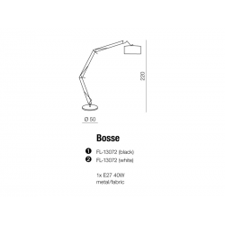 BOSSE FL-13072 WHITE LAMPA PODŁOGOWA AZZARDO