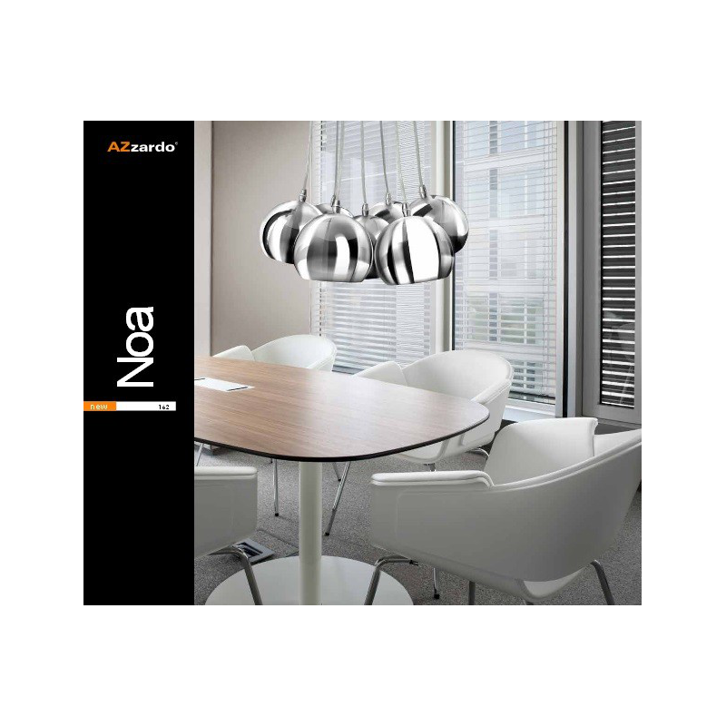 NOA 7 PL-6084 BLACK/GOLD LAMPA WISZĄCA AZZARDO