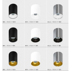 REMO GM4103 ALU LAMPA NATYNKOWA AZZARDO / Wybór koloru reflektora