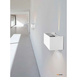 GAMBINO ALU LC8005 LAMPA KINKIET LED AZZARDO ALU