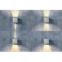 GAMBINO ALU LC8005 LAMPA KINKIET LED AZZARDO ALU