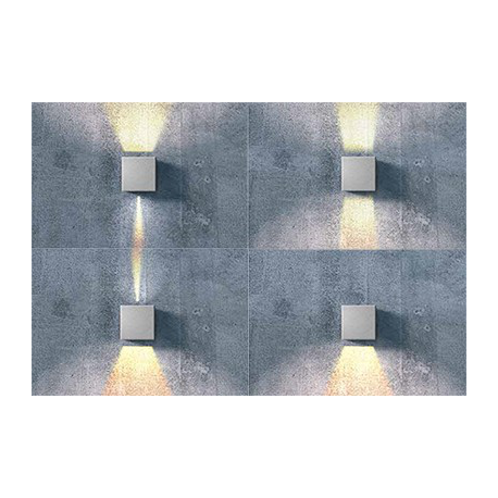 GAMBINO ALU LC8005 LAMPA KINKIET LED AZZARDO ALU