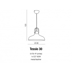 TESSIO 30 LAMPA WISZĄCA 5178-1P (WHITE) AZZARDO