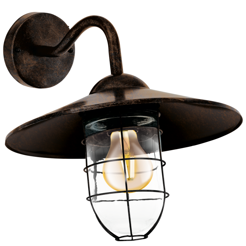 MELGOA 94863 KINKIET OGRODOWY EGLO MIEDZIANY