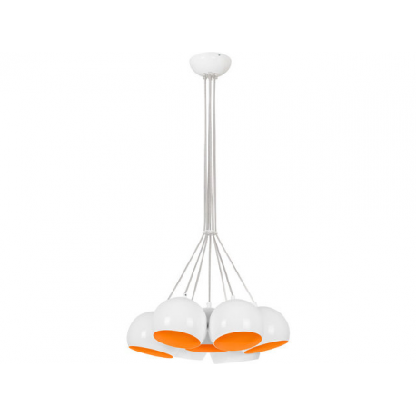 BALL WHITE-ORANGE FLUO LAMPA WISZĄCA NOWODVORSKI 6582