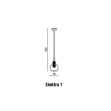 ELEKTRA 1 LAMPA WISZĄCA MD15002028-1A AZZARDO