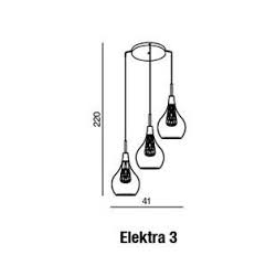 ELEKTRA 3 LAMPA WISZĄCA MD15002028-3A AZZARDO