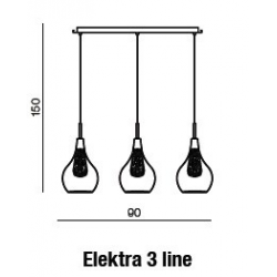 ELEKTRA 3 LINE LAMPA WISZĄCA MD15002028-3LN AZZARDO