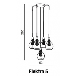 ELEKTRA 5 LAMPA WISZĄCA MD15002028-3LN AZZARDO