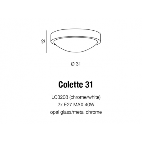 COLETTE 31 PLAFON LC3208 AZZARDO