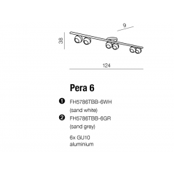 PERA 6 LISTWA FH5786TBB-6GR GRAFIT AZZARDO