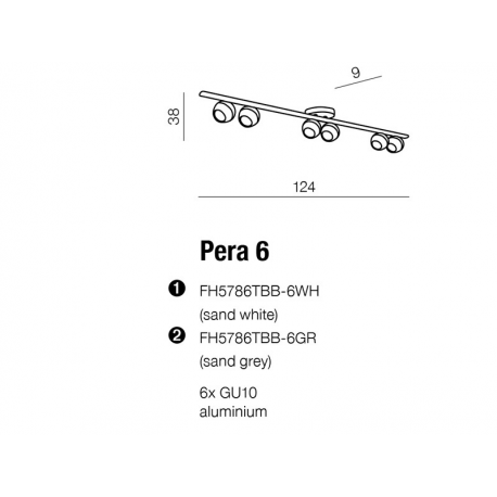 PERA 6 LISTWA FH5786TBB-6GR GRAFIT AZZARDO