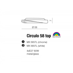 CIRCULO 58 MX 5657L BIAŁA PLAFON AZZARDO