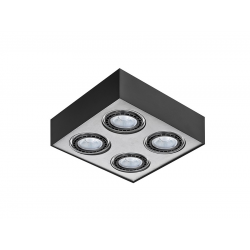 PAULO 4 230V LAMPA NATYNKOWA GM4400-230V CZARNY/ALUMINIUM AZZARDO