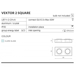 VEKTOR 2 S OCZKO WPUSZCZANE SC760SQ-A2 AZZARDO