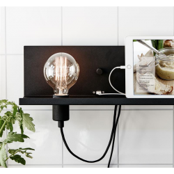 MULTI 106482 LAMPA KINKIET MARKSLOJD Z USB PÓŁKA