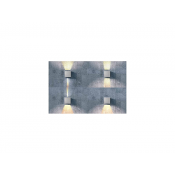 GAMBINO KINKIET LED LC8005 CIEMNY SZARY AZZARDO