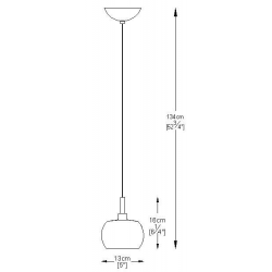 LAMPA WISZĄCA CRYSTAL P0076-01A-F4FZ ZUMA LINE