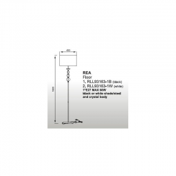 LAMPA PODŁOGOWA REA RLL93163-1W BIAŁA ZUMA LINE