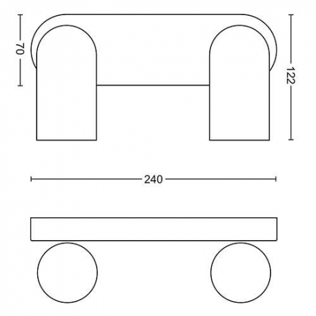 PONGEE 50582/30/PN REFLEKTOR LAMPA KINKIET PHILIPS