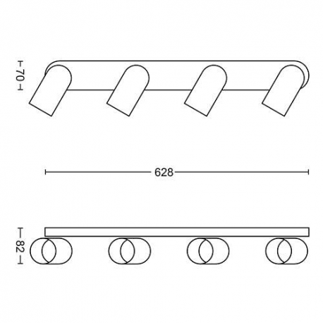 PONGEE 50584/31/PN REFLEKTORY LAMPA PHILIPS