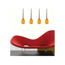 Lampa Izza 4 Amber MD1288B-4AM LAMPA NOWOCZENA AZZARDO