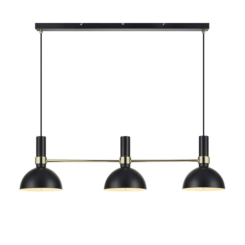 LARRY 106971 LAMPA WISZĄCA MARKSLOJD CZARNA Złoty Szczotkowany