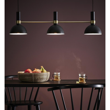 LARRY 106971 LAMPA WISZĄCA MARKSLOJD CZARNA Złoty Szczotkowany