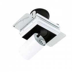 NOVUM TRIMLESS SINGLE 3000K - OPRAWA SUFITOWA WPUSZCZANA GL7119-1/12W 3000K WH+BL ITALUX