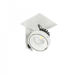 PATRIZIO SINGLE 3000K - OPRAWA SUFITOWA GL7118-1/1X12W 3000K WH+BL ITALUX