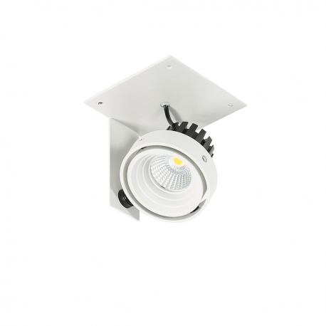 PATRIZIO SINGLE 3000K - OPRAWA SUFITOWA GL7118-1/1X12W 3000K WH+BL ITALUX