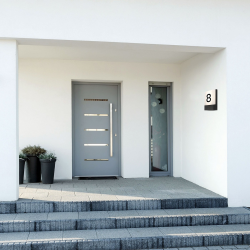 FLAT LED graphite 9422 numerek kinkiet ogrodowy IP54 Nowodvorski Lighting *zapytaj czy mamy od ręki