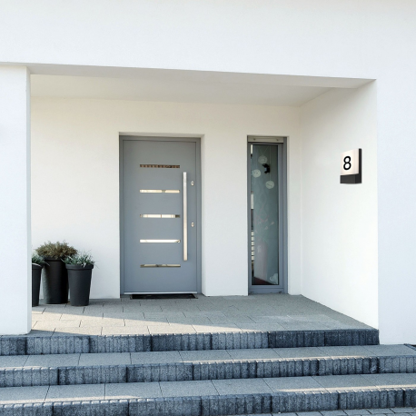 FLAT LED graphite 9422 numerek kinkiet ogrodowy IP54 Nowodvorski Lighting *zapytaj czy mamy od ręki