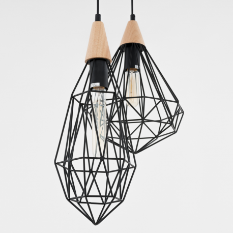 LAMPA WISZĄCA MAELLE MDM-2591/3 BK ITALUX