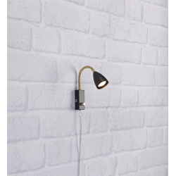 CIRO 106589 KINKIET CZARNY FLEX MARKSLOJD