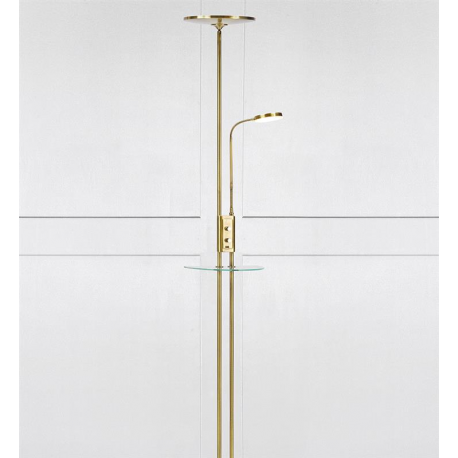 FRIEND 107009 Podłogowa LED Antyczny Mosiądz USB MARKSLOJD