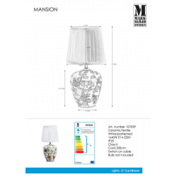 MANSION 107039 LAMPA dekoracyjna MARKSLOJD