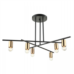 NORMANI LAMPA WISZĄCA MDM3658/6 BK+BRO ITALUX