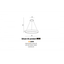 SILVAM 65 PENDANT AZ2699 LAMPA WISZĄCA LED AZZARDO
