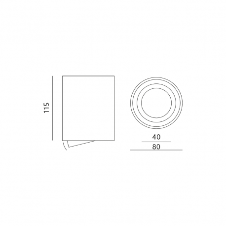 LAMPA NATYNKOWA TUBA RUCHOMA KPOH36LCH OH36L KOBI