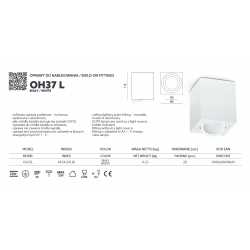 LAMPA NATYNKOWA TUBA RUCHOMA OH37L KPOH37LBI KOBI