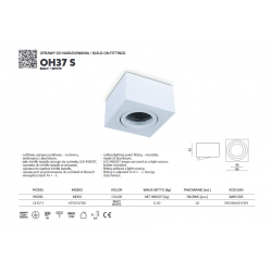 LAMPA NATYNKOWA TUBA RUCHOMA OH37S KPOH37SBI KOBI