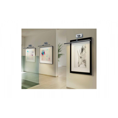 DAVINCI 70 SANDY NICKEL KINKIET LED NAD LUSTRO AZZARDO AZ2657