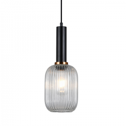 ANTIOLA  PND-5588-1M-BK+CL  LAMPA WISZĄCA ITALUX