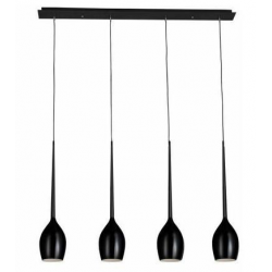 IZZA 4 CZARNA LAMPA WISZACA AZZARDO MD1288B-4BL