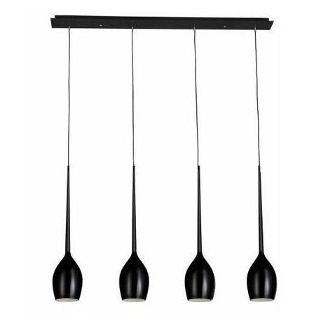 IZZA 4 CZARNA LAMPA WISZACA AZZARDO MD1288B-4BL