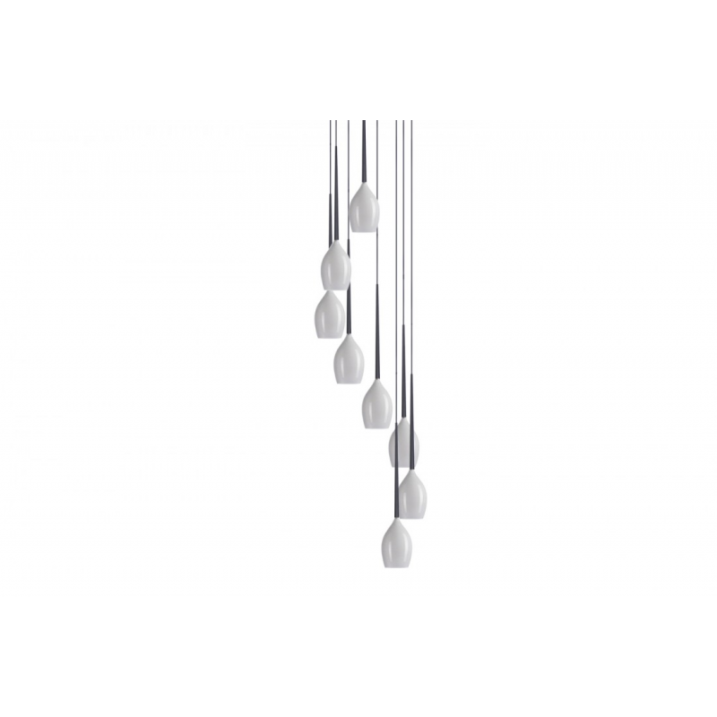 IZZA 8 PLAFON NOWOCZESNY AZZARDO MD1288A-8W  AZ0160